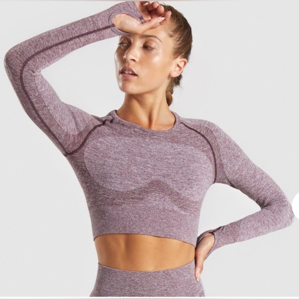 Gym shark long sleeve Berry Rose size S